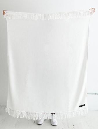 Sackcloth &amp; Ashes Royale White Blanket, $109